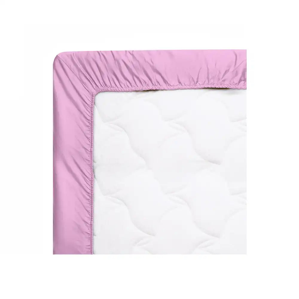 ths giza cotton single xl fitted sheet mauve