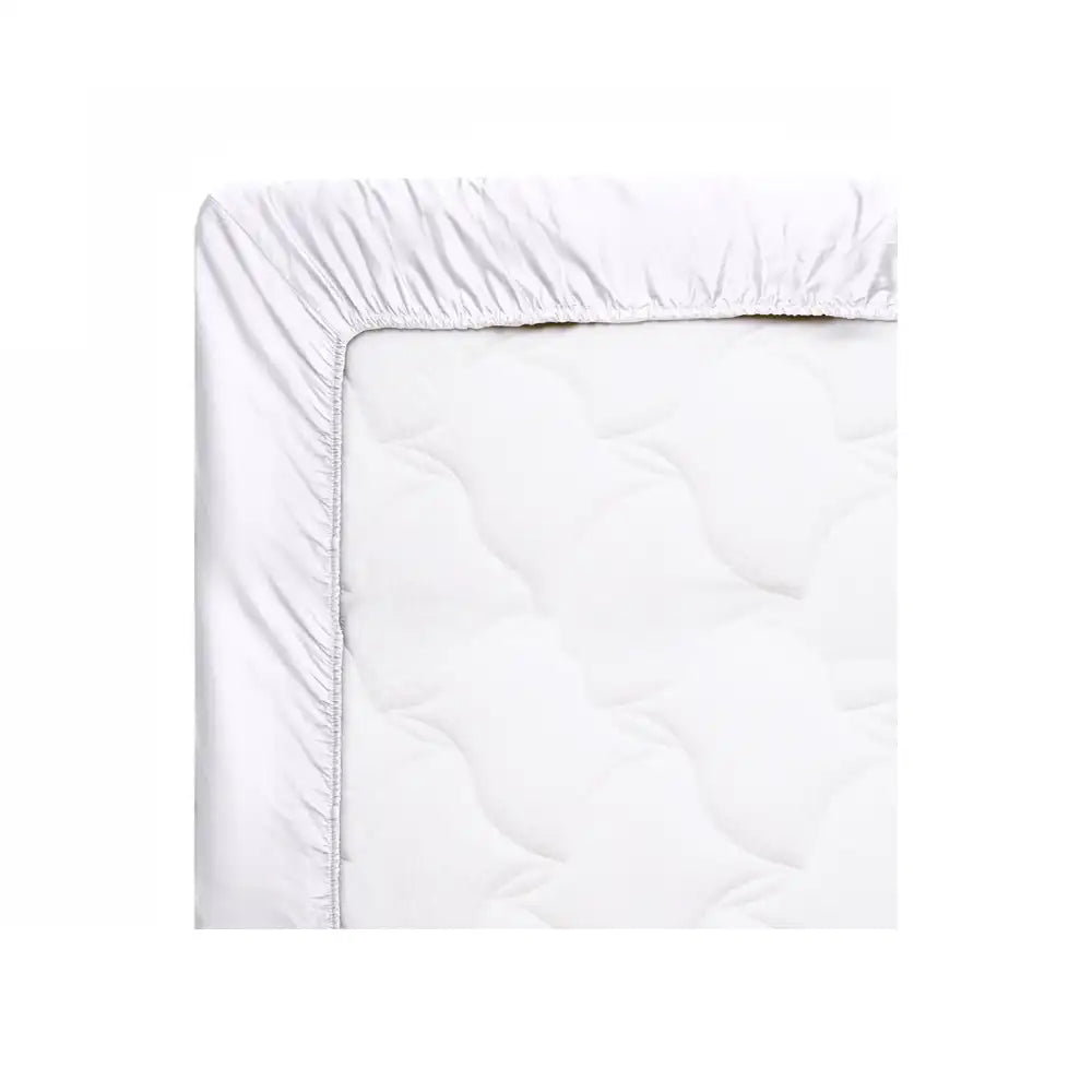 ths giza cotton super king fitted bed sheet white