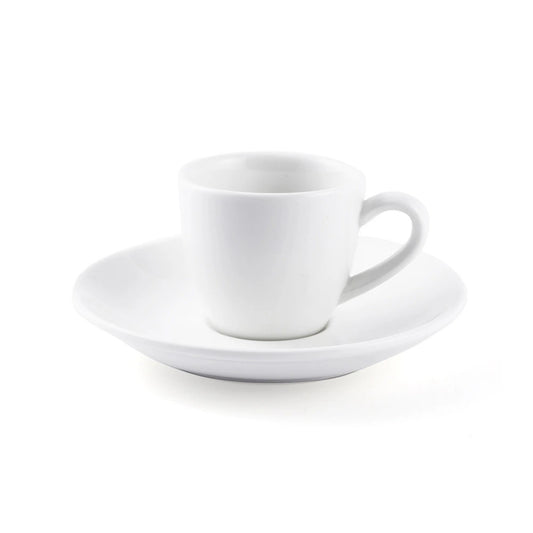 Porceletta Porcelain Espresso Cup & Saucer Ivory, 80 ml