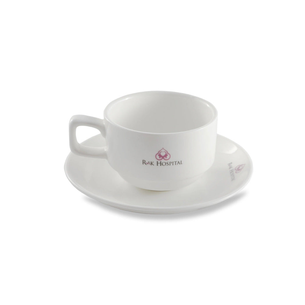 Porceletta Porcelain Coffee Cup & Saucer Ivory, 200 ml