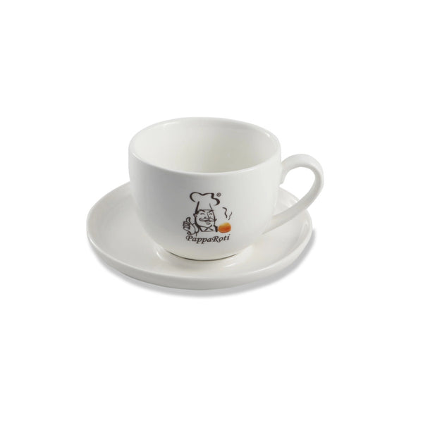 Porceletta Porcelain Papparoti Espresso Saucer Ivory, 13 cm