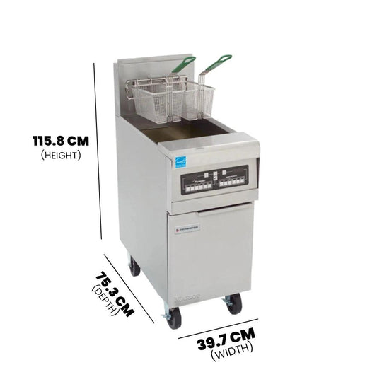 Frymaster PH155CSE Single Container Gas Fryer With Digital Controles 23 Liter 23.4 kW - HorecaStore