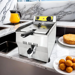 Remta 10 L Electric Fryer with Oil Drain Tap, 3200 W