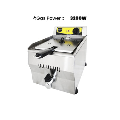 Remta 10 L Electric Fryer with Oil Drain Tap, 3200 W