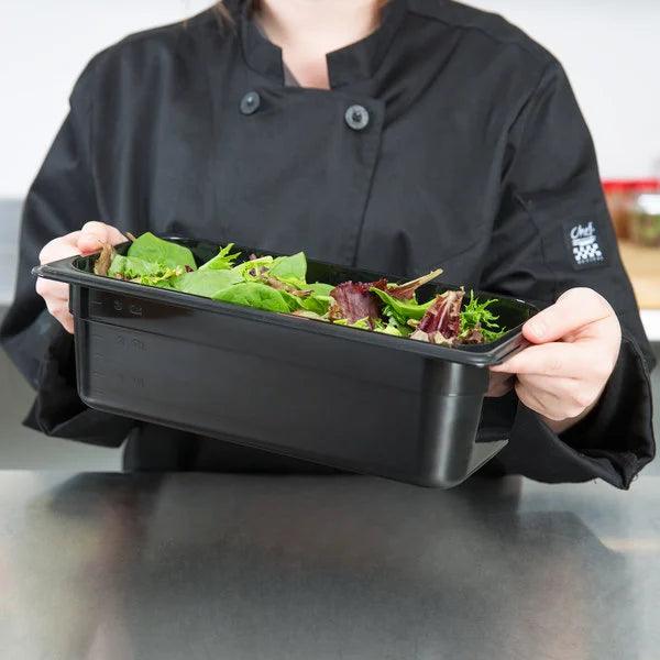 Cambro Camwear 34CW110 GN 1/3 Food Pan Black Deep 10cm   HorecaStore