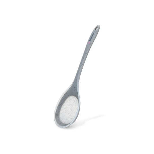 Mauris Series Nylon and Silicon Slotted Spoon in Grey Color, 34 cm