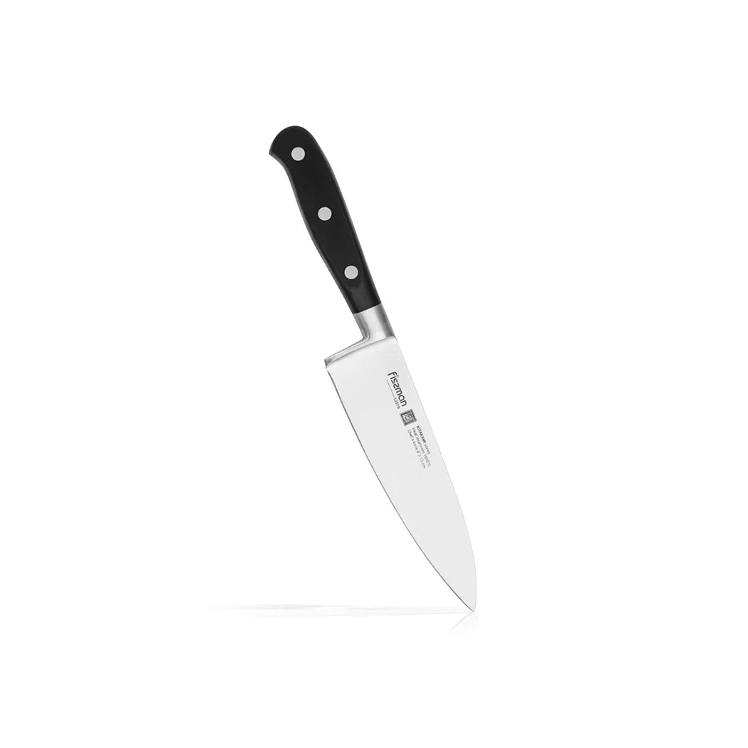 Kitakami Series Chef's Knife in Silver/Black Color, 15 cm