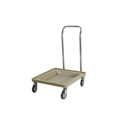 Jiwins Plastic Rack Trolley with Handle Beige, 56 cm