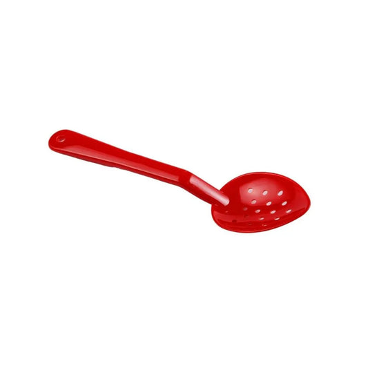 Jiwins Plastic High Heat Perforated Deli Spoon Red, 28 cm