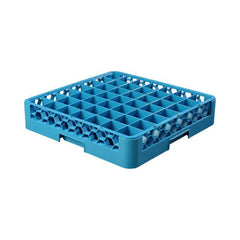 Jiwins Plastic Glass Rack 49 Compartment Blue, 49.5 cm