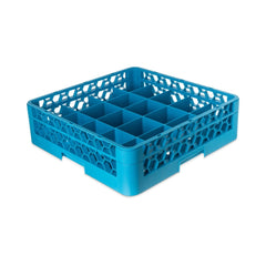 Jiwins Plastic Glass Rack 20 Compartment Blue, 49.5 cm