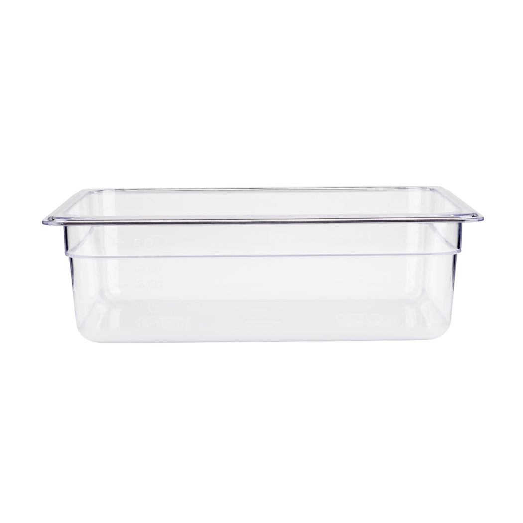 Jiwins PC Plastic GN 1/1 Gastronorm Pan Clear, 10 cm