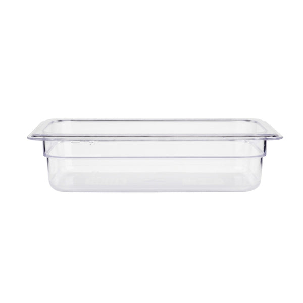 Jiwins PC Plastic GN 1/4 Gastronorm Pan Clear, 6.5 cm