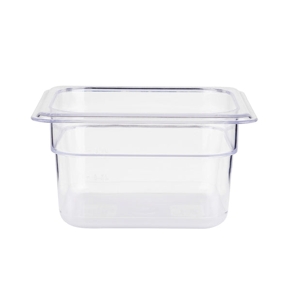 Jiwins PC Plastic GN 1/4 Gastronorm Pan Clear, 10 cm