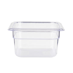 Jiwins PC Plastic GN 1/4 Gastronorm Pan Clear, 10 cm