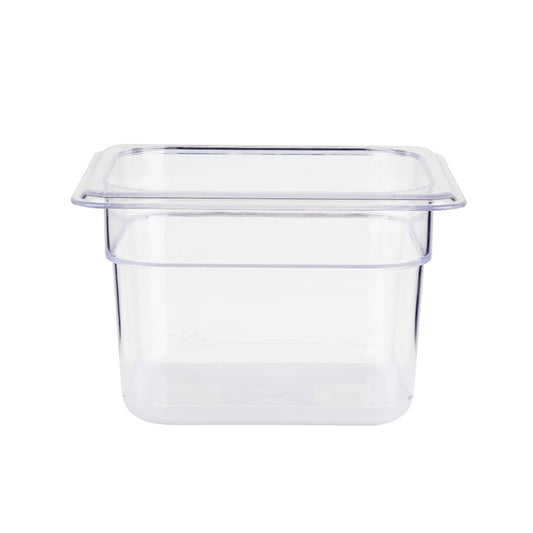 Jiwins PC Plastic GN 1/4 Gastronorm Pan Clear, 15 cm