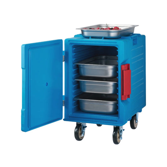 Jiwins PP Insulated ThermoBox Single Wall with Caster Wheels Blue, 62.5 cm