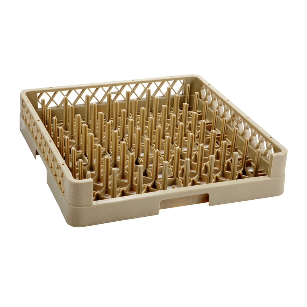 Jiwins Plastic Open Plate & Tray Rack 64 Compartment Beige, 49 cm