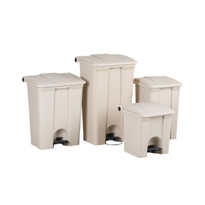 Jiwins Plastic Waste Bin without Inner Barrel White, 30.3 Ltr