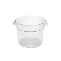 Jiwins Plastic Food Storage Container Round Clear, 18 Qt