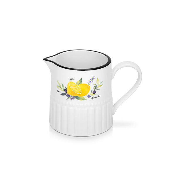 Lemon Provence Series Porcelain Pitcher Creamer, 250 ml