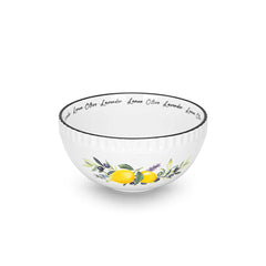 Lemon Provence Series Porcelain Bowl, 16 cm