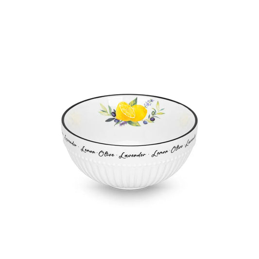 Lemon Provence Series Porcelain Bowl, 12 cm