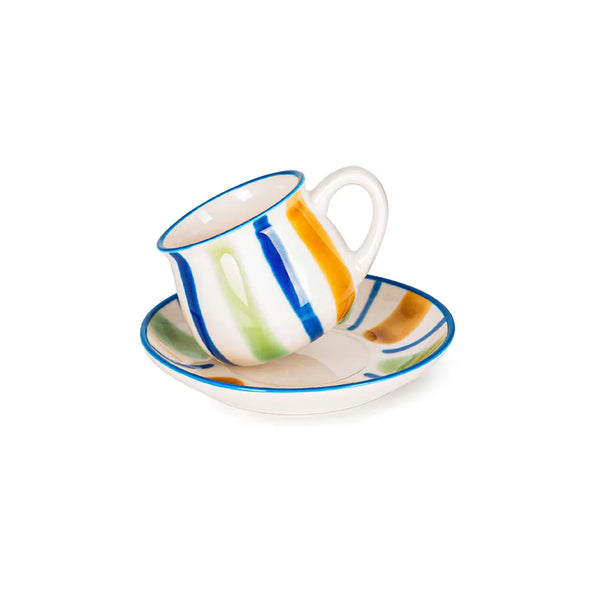 Porcelain Elegant And Minimalist Design Mug with Saucer, 180 ml