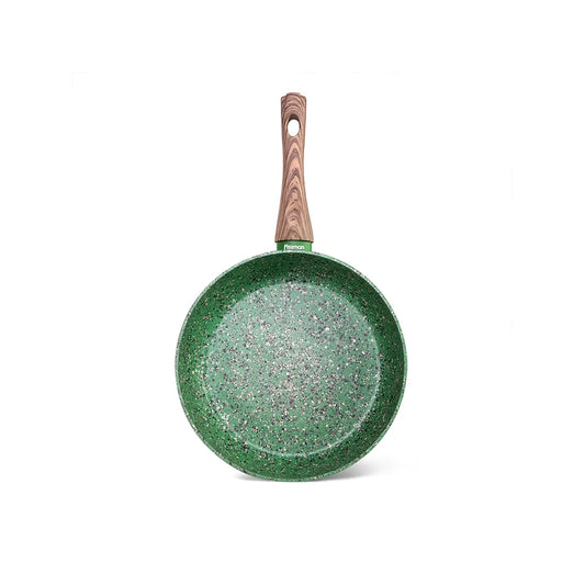 Malachite Series Aluminum Non-Stock Deep Frying Pan with Induction Bottom, 26 cm