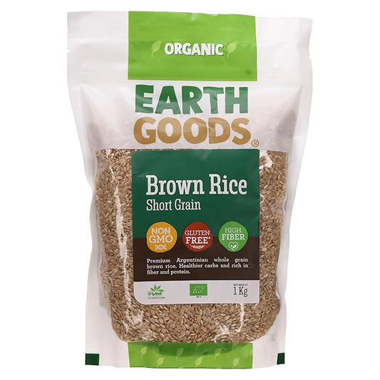 Earth Goods Rice Brown Short 1000g, Pack of 12 pcs