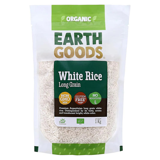 Earth Goods Rice White Long 1000g, Pack of 12 pcs