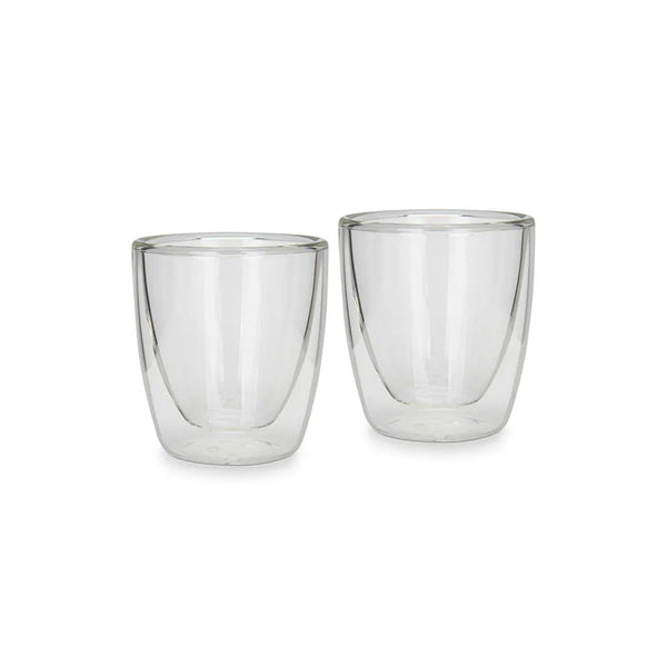 2-Piece Borosilicate Glass Double Wall Glasses, 80 ml