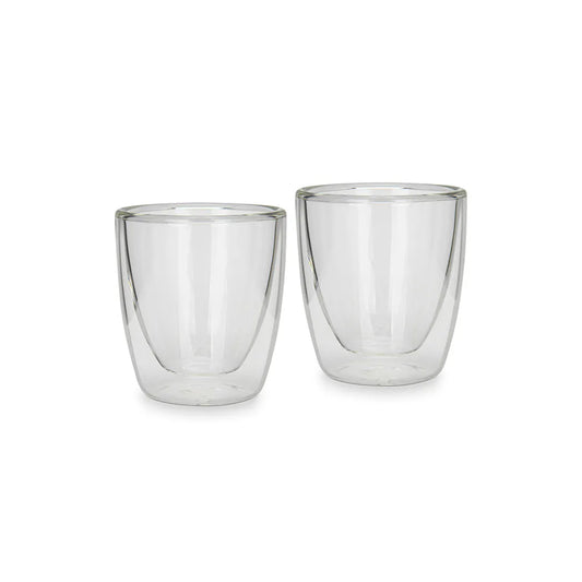 2-Piece Borosilicate Glass Double Wall Glasses, 80 ml