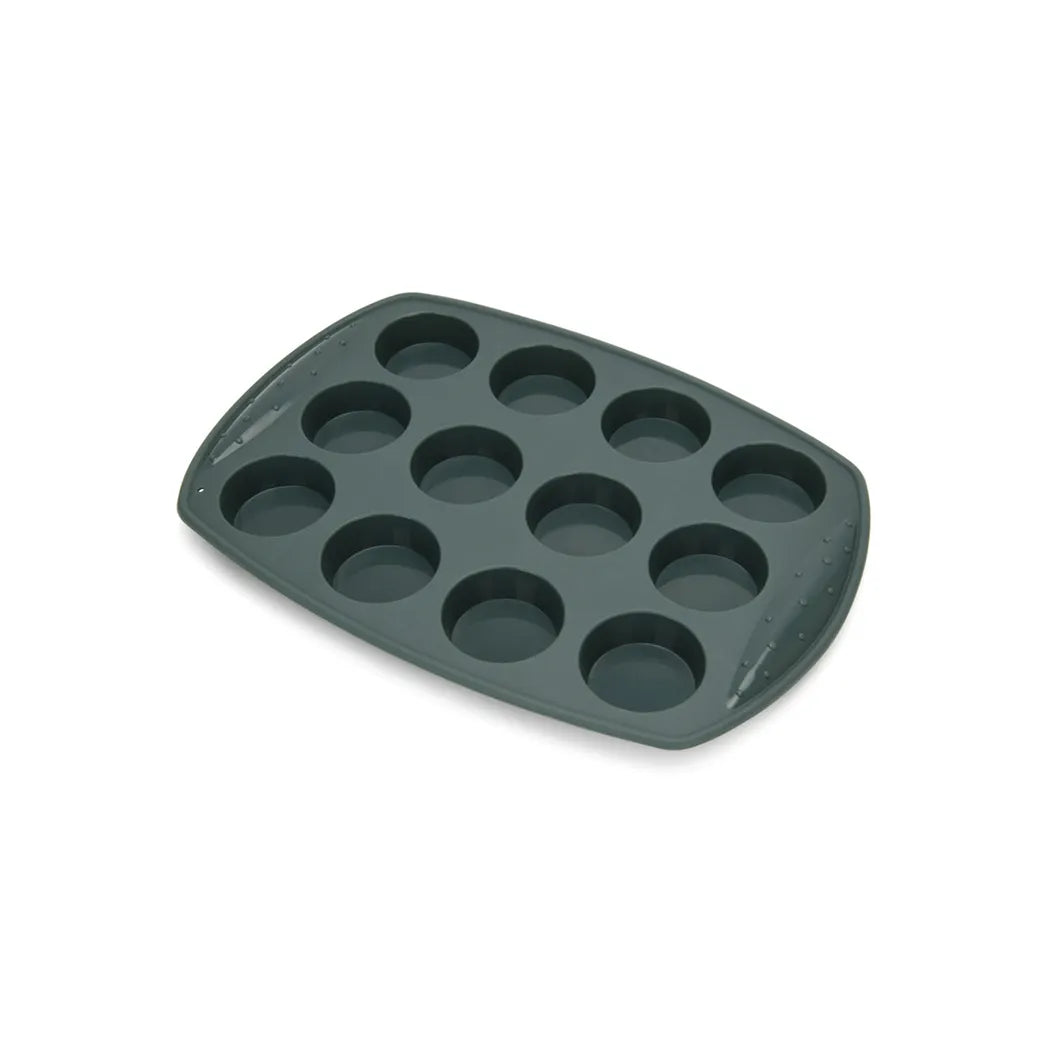 12 Cups Silicon Cake Mould, 30 x 20 x 2 cm