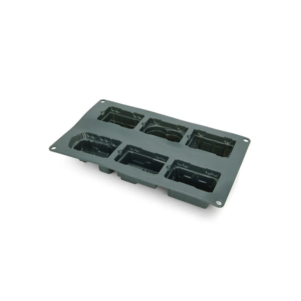 6 Cups Silicon Cake Mould, 30 x 17.5 x 5 cm