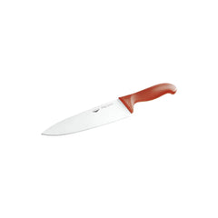 Paderno Stainless Steel Cook's Knife with Red Handle, 20 cm