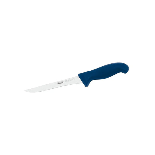 Paderno Stainless Steel Boning Knife with Blue Handle, 14 cm