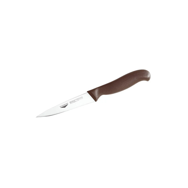 Paderno Stainless Steel Paring Knife with Brown Handle, 11 cm