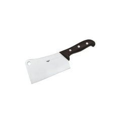 Paderno Stainless Steel Meat Cleaver with Black Handle, 22 cm