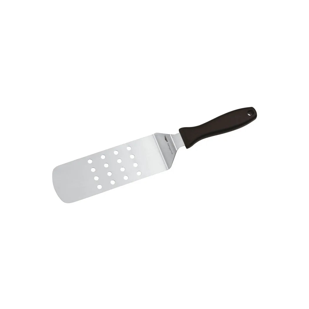 Paderno Stainless Steel Perforated Hamburger Turner, 24 x 7.2 cm