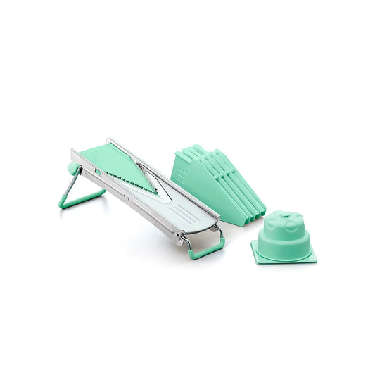 Mandoline Slicer with 5 Blades Profi in White/Green Color, 39 ? 15 ? 14 cm