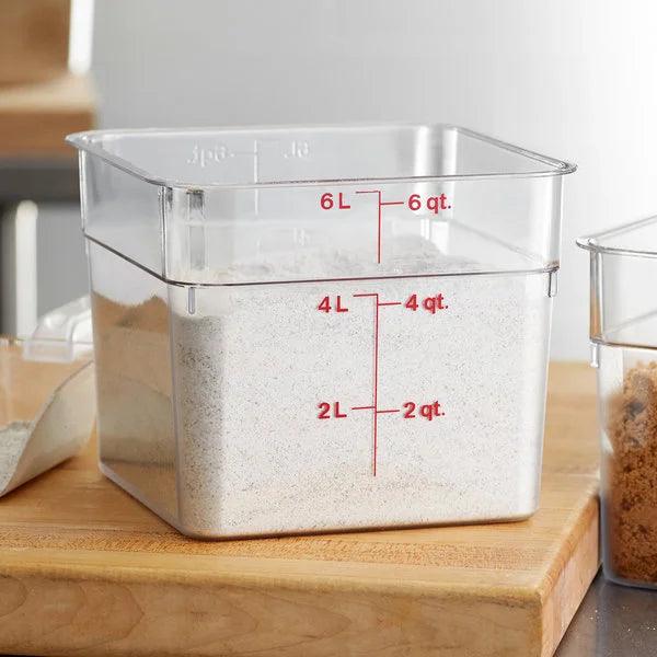 Cambro Camsquares Classis 6SFSCW135 Food Storage Container 5.7L - HorecaStore