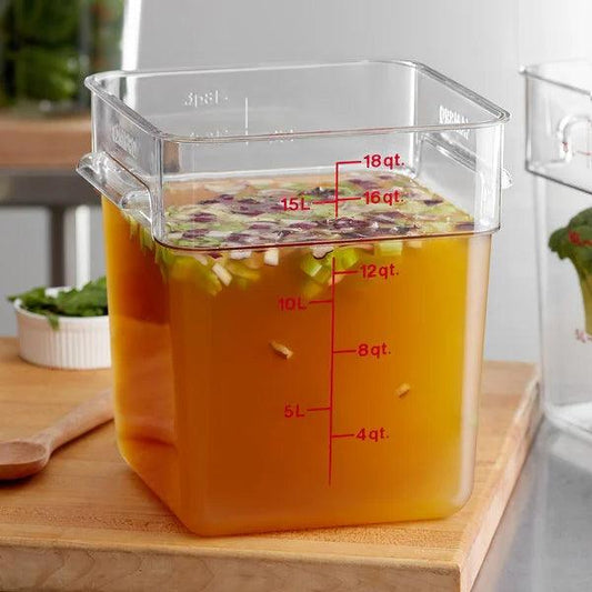 Cambro Camsquares Classic 18SFSCW135 Food Storage Container 17L   HorecaStore