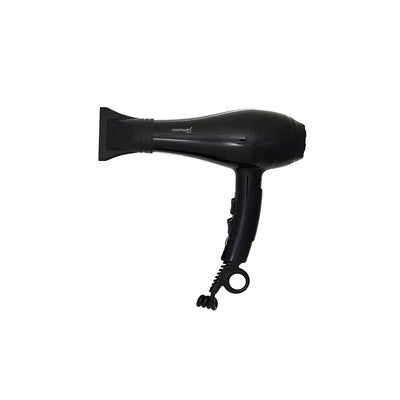 Roomwell Fiji II Foldable Hair Dryer, Fast Drying 1800-2100 W, Overheating Safety, Nozzle, 2 Speed & 3 Heat Setting, Color Black