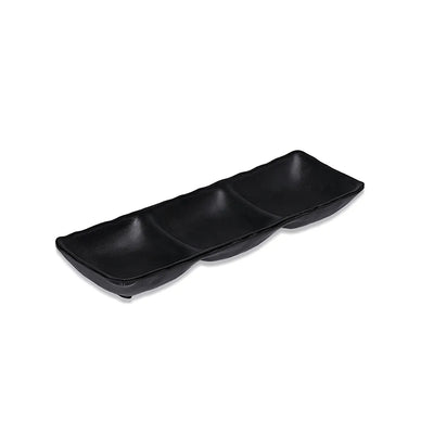 Kulsan 25326 BL Melamine Fingerfood Bowl, 26.5 x 8.8cm, Color Black