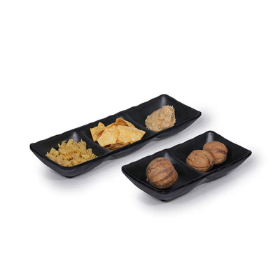 Kulsan 25217.BL Melamine Fingerfood Bowl, 17.5 x 8cm, Color Black