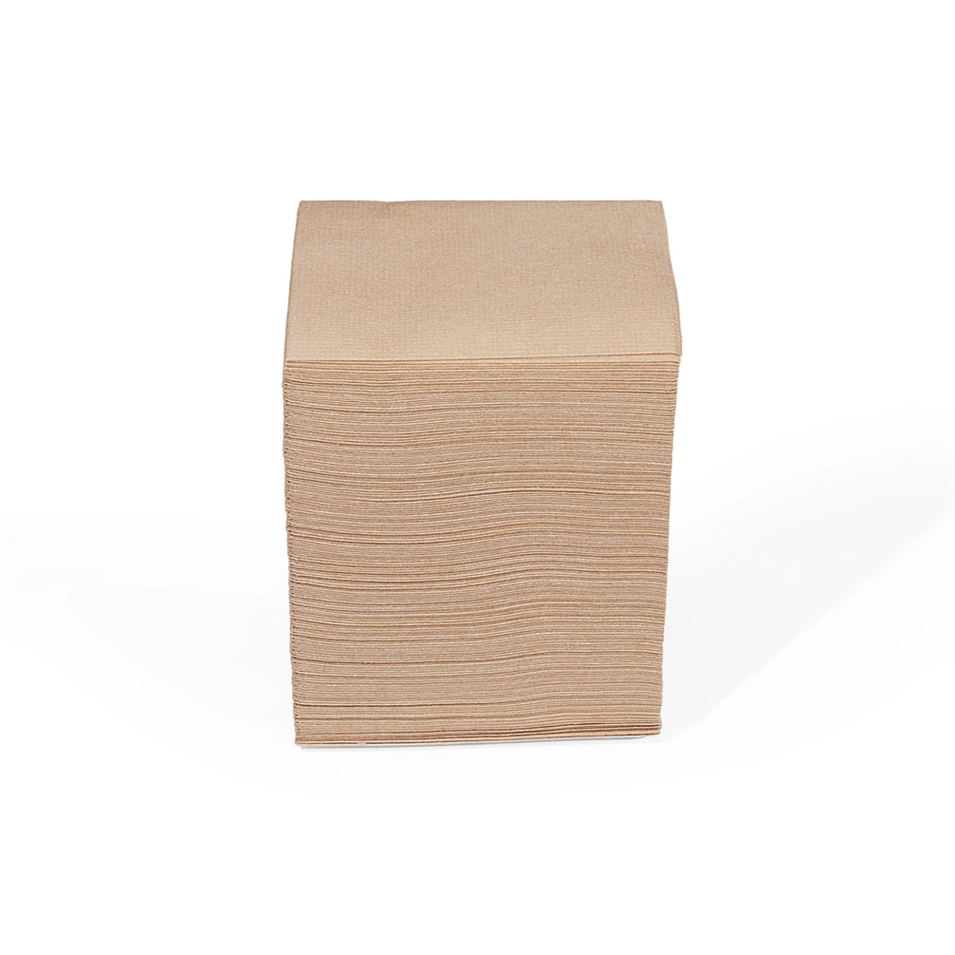 Free Plastik Disposable Paper Napkin 25x25cm Brown, Pack of 1000 pcs