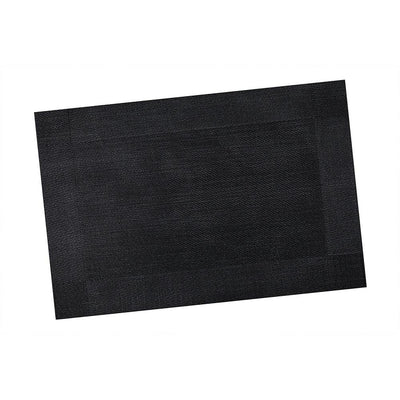 THS 951.243 Poly Vinyl Placemat Black 30.5 X 45.7 cm, Pack of 10 - HorecaStore