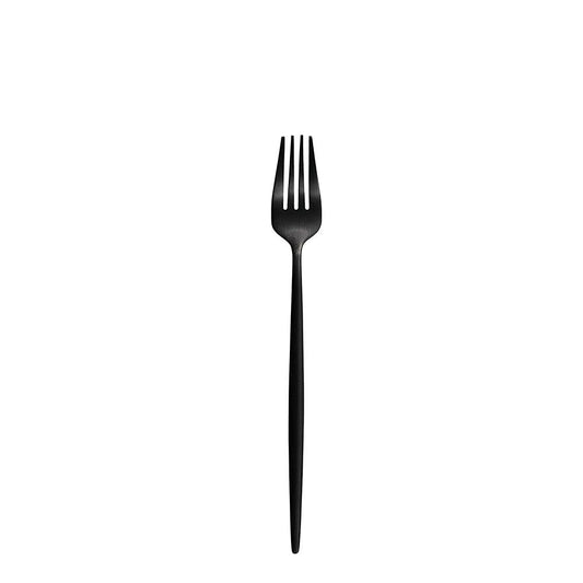 Furtino England Oscar Table Fork Matt Black 18/10 Stainless Steel Table Fork 8mm, Pack Of 12 - HorecaStore