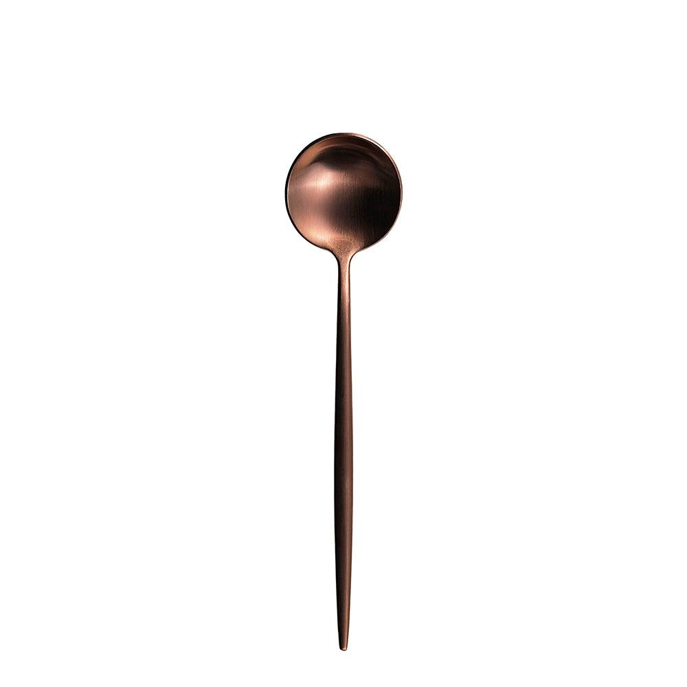 Furtino England Oscar Tea Spoon Matt Copper 18/10 Stainless Steel Tea Spoon 8mm, Pack Of 12 - HorecaStore